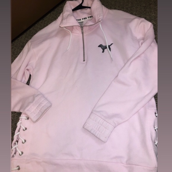 PINK Quarter-zip Sweater - Picture 1 of 2